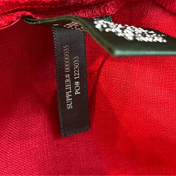 LAUREN Ralph Lauren 100% Linen Lace Up Top Roll Up Sleeve Option Red Sz XL NWOT - Picture 13 of 15